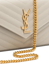 Saint Laurent Carteira Cassandre Com Alça De Corrente