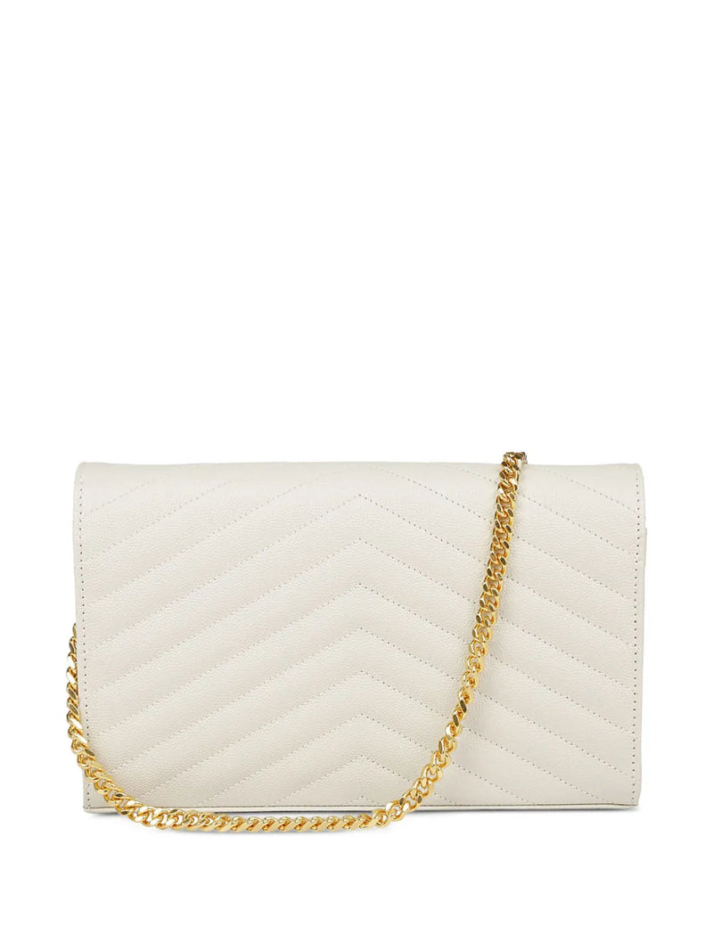 Saint Laurent Carteira Cassandre Com Alça De Corrente