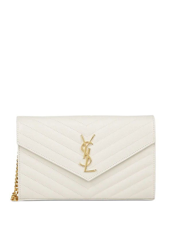 Saint Laurent Carteira Cassandre Com Alça De Corrente