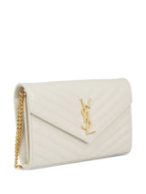 Saint Laurent Carteira Cassandre Com Alça De Corrente