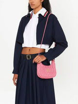 Miu Miu Bolsa Hobo Rosa Mini