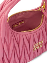 Miu Miu Bolsa Hobo Rosa Mini
