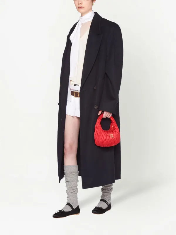 Miu Miu Bolsa Wander Mini Vermelho Cetim