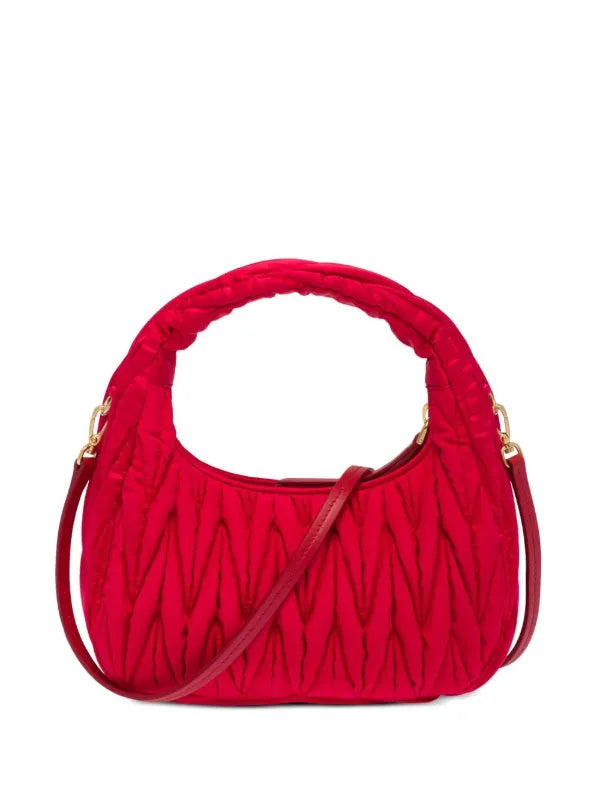 Miu Miu Bolsa Wander Mini Vermelho Cetim