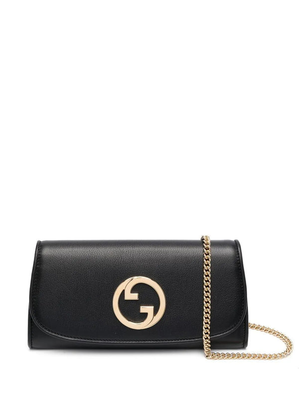 Carteira Gucci Blondie com Corrente Preto
