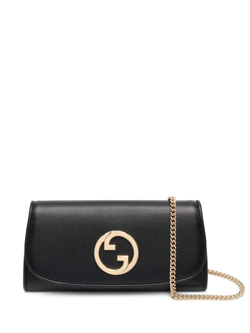 Carteira Gucci Blondie com Corrente Preto
