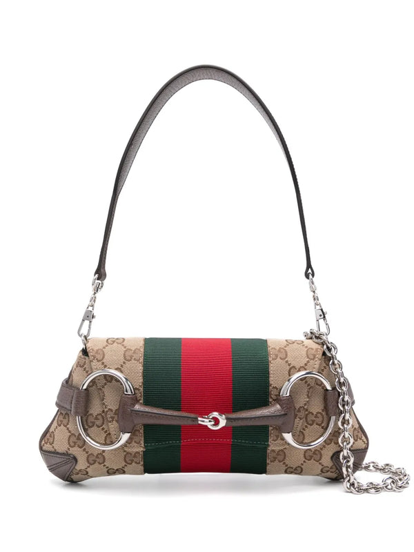 Bolsa De Ombro Gucci Pequena Com Corrente