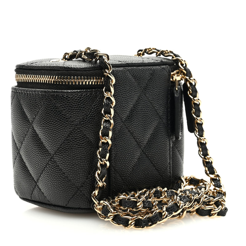 Bolsa Chanel de Caviar Mini Vanity Case