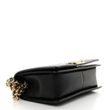Bolsa Chanel Caviar Chevron Quilted Medium Boy Flap Preto