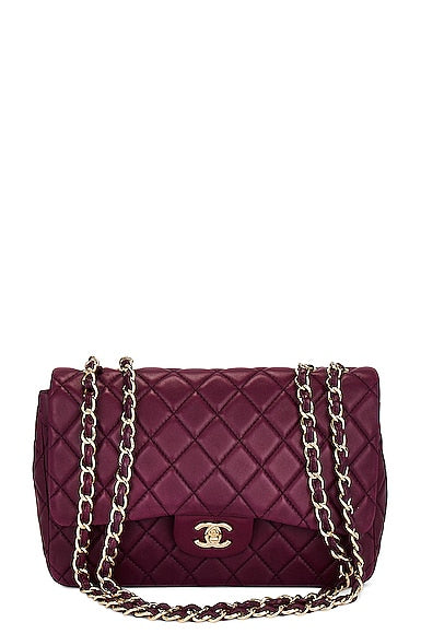 Chanel Púrpura Bolsa de ombro