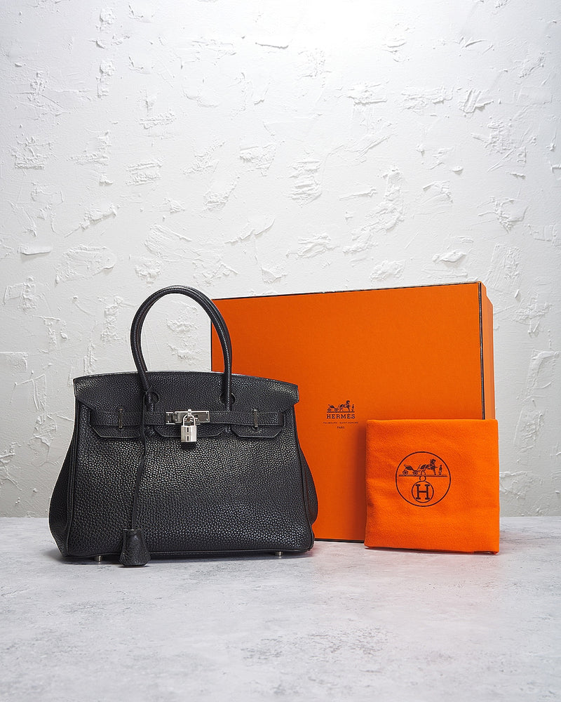 Bolsa Hermes Togo Birkin 30 Preto