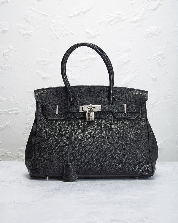 Bolsa Hermes Togo Birkin 30 Preto