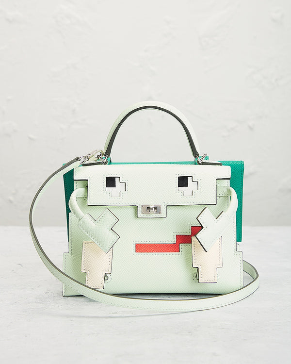 Bolsa Hermes Epsom Quelle Idole Picto Kelly Doll