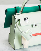 Bolsa Hermes Epsom Quelle Idole Picto Kelly Doll