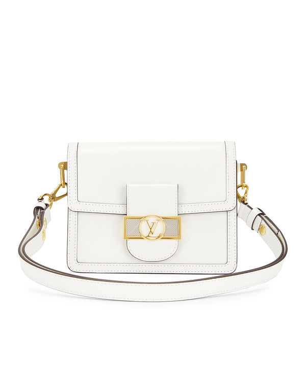 Bolsa de Ombro Louis Vuitton Dauphine de Cor Branca