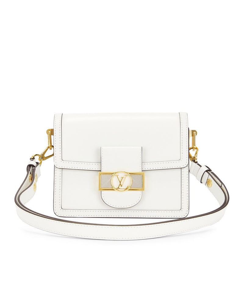 Bolsa de Ombro Louis Vuitton Dauphine de Cor Branca