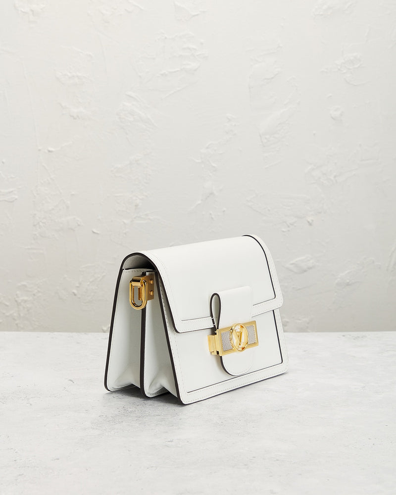 Bolsa de Ombro Louis Vuitton Dauphine de Cor Branca
