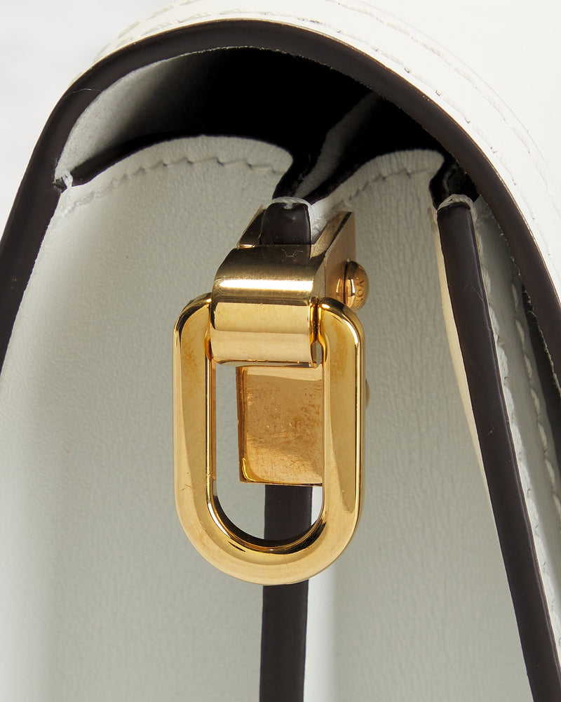 Bolsa de Ombro Louis Vuitton Dauphine de Cor Branca
