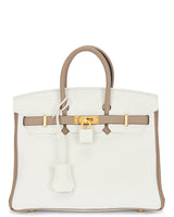 Bolsa Birkin 25 de couro branco