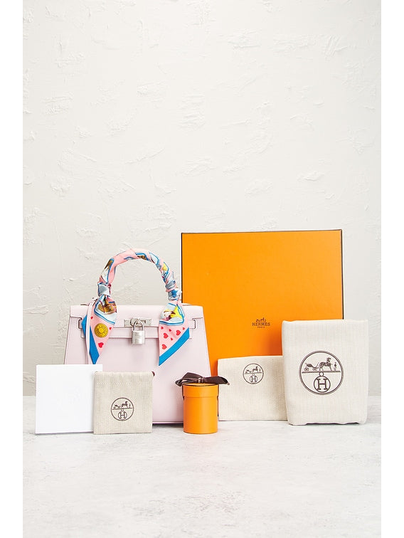 Bolsa Hermes Epsom Kelly 25 de Pale Mauve