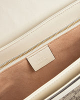 Bolsa de Ombro Gucci Horsebit 1955 em Bege