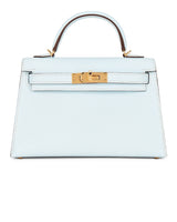 Bolsa Hermes Chevre Mysore Kelly Sellier 20 Azul
