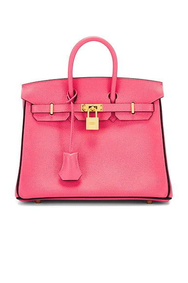 Bolsa Hermes Epsom Birkin 25 Rosa Azalee
