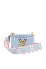  Bolsa Renovação Louis Vuitton Epi Twist PM Azul 