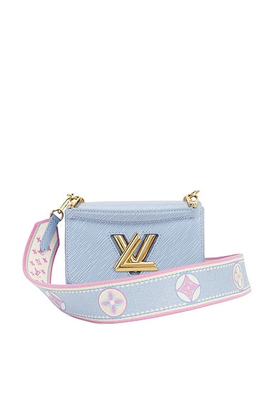  Bolsa Renovação Louis Vuitton Epi Twist PM Azul 