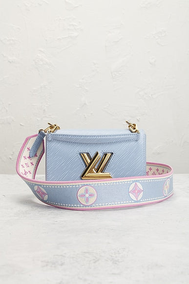  Bolsa Renovação Louis Vuitton Epi Twist PM Azul 