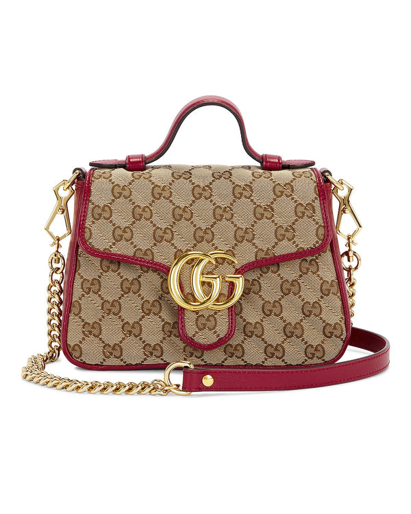 Bolsa de ombro Gucci GG Marmont em Bege