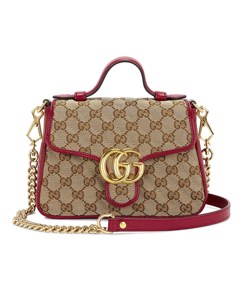 Bolsa de ombro Gucci GG Marmont em Bege