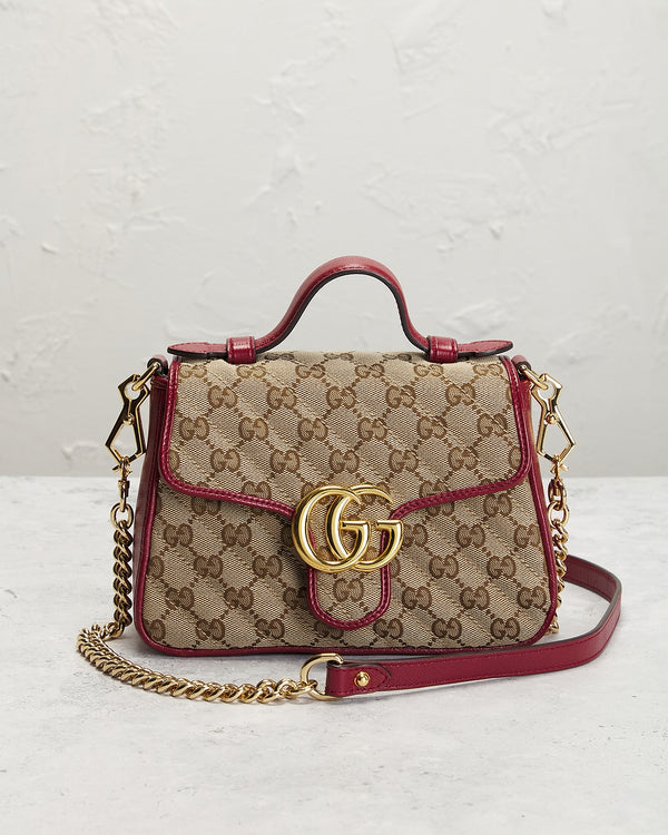 Bolsa de ombro Gucci GG Marmont em Bege