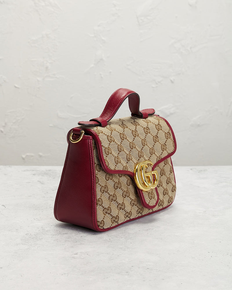 Bolsa de ombro Gucci GG Marmont em Bege