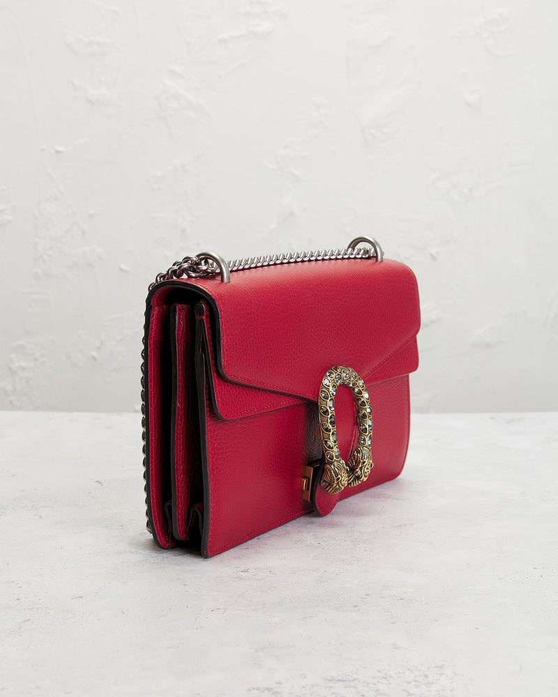 Bolsa de ombro Gucci Dionysus em vermelho