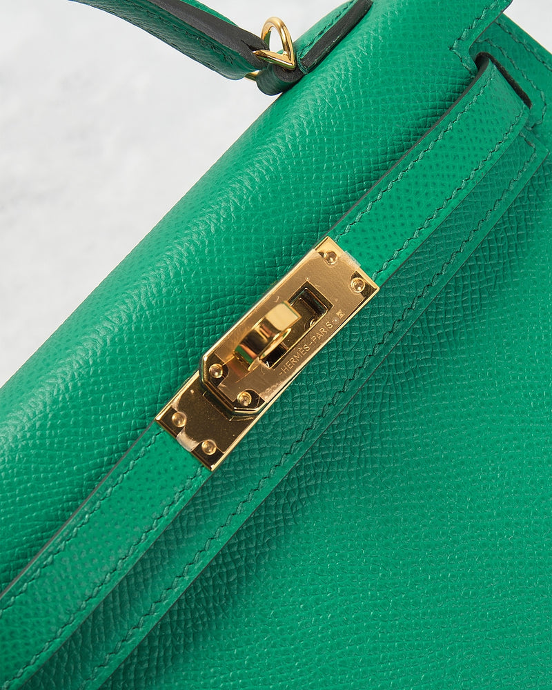 Bolsa Hermes Epsom Kelly 20 Vert Vertigo