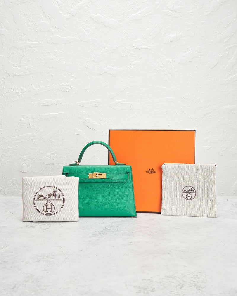 Bolsa Hermes Epsom Kelly 20 Vert Vertigo