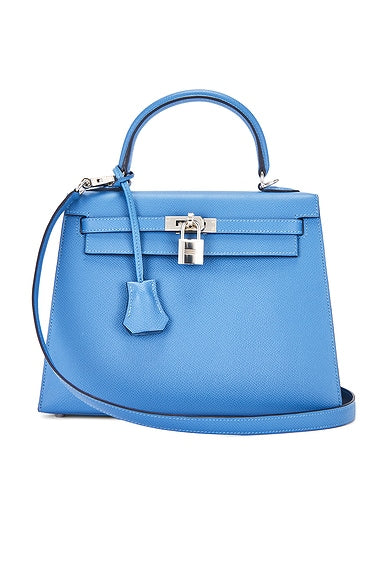 Bolsa Hermes Epsom Kelly Sellier 25 Azur