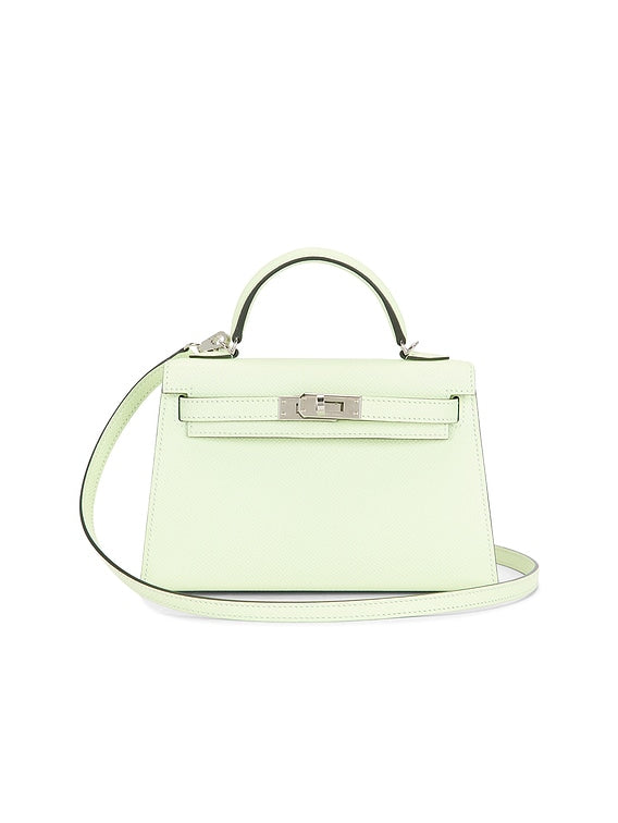 Bolsa Hermes Epsom Kelly 20 Vert Fizz