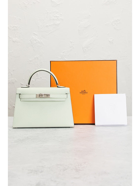 Bolsa Hermes Epsom Kelly 20 Vert Fizz