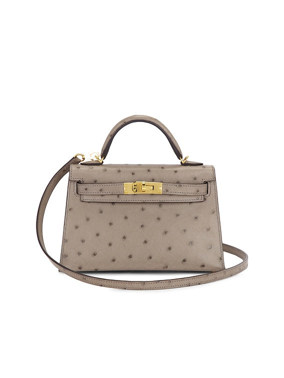 Bolsa Hermes Ostrich Kelly 20
