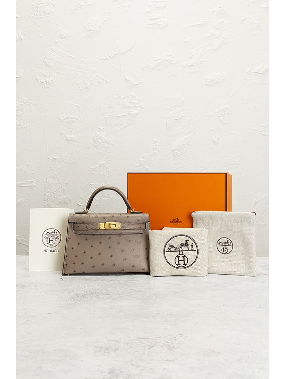 Bolsa Hermes Ostrich Kelly 20