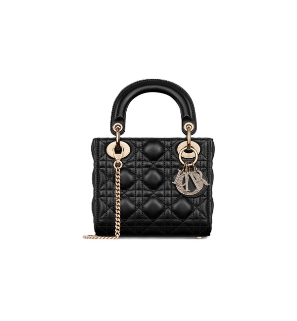 Bolsa Lady Dior Míni Pele de Cordeiro