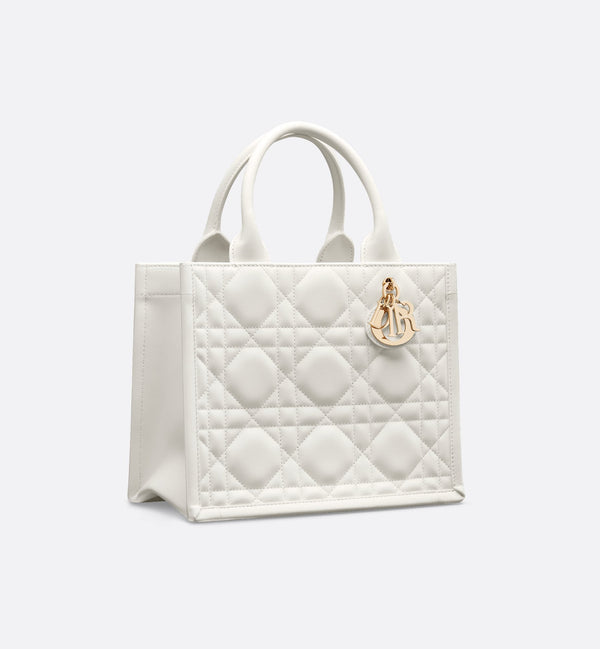 Bolsa Dior Book Tote Pequena Couro de Vitelo Macrocannage