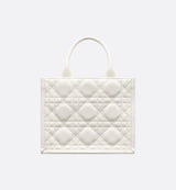 Bolsa Dior Book Tote Pequena Couro de Vitelo Macrocannage