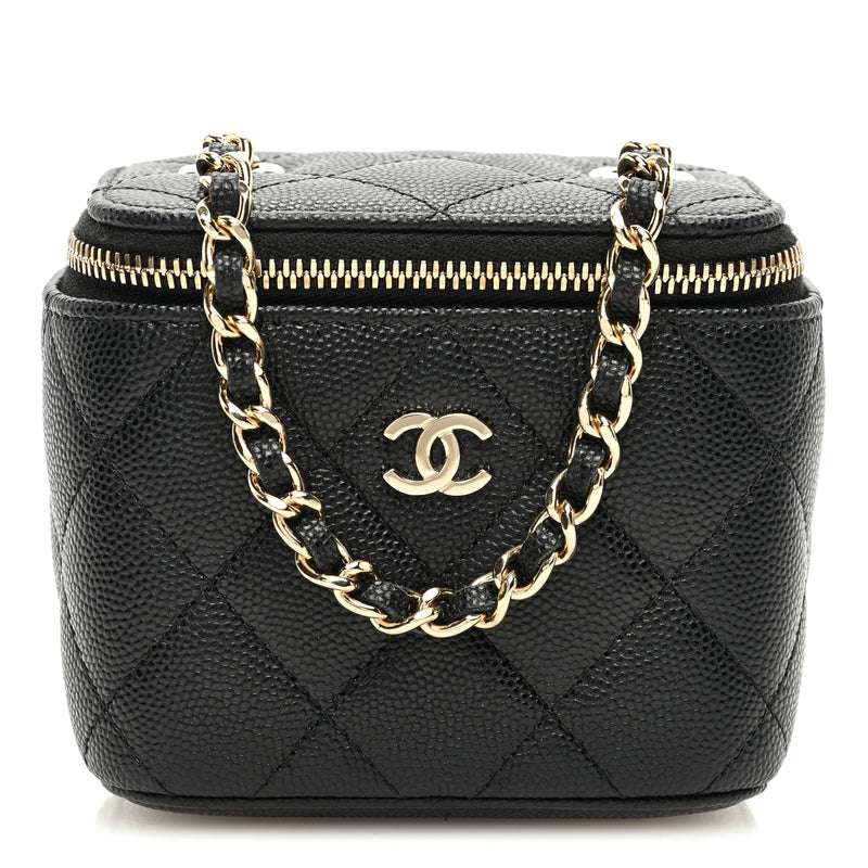 Bolsa Chanel de Caviar Mini Vanity Case